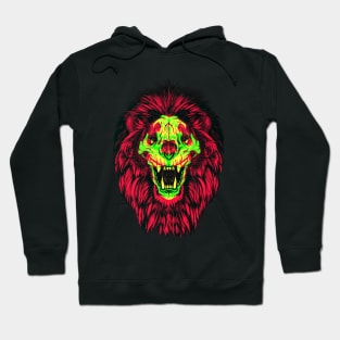 Lion Skull Interactive Magenta&Green Filter T-Shirt #2 By Red&Blue Hoodie